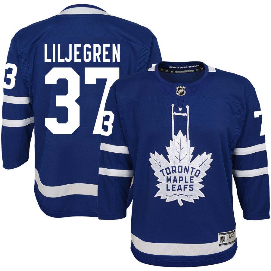 Timothy Liljegren Toronto Maple Leafs Youth Home Premier Jersey - Blue