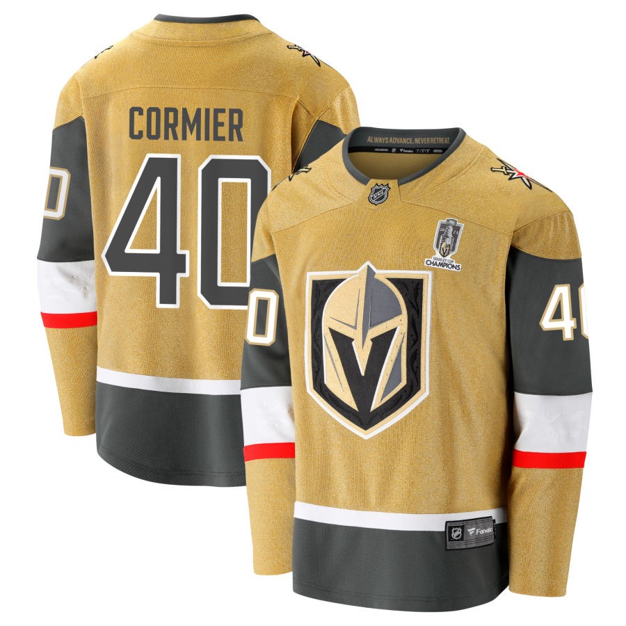 Lukas Cormier  Vegas Golden Knights Fanatics Branded 2023 Stanley Cup Champions Home Breakaway Jersey - Gold