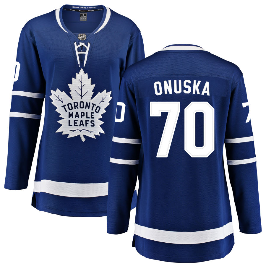 Matt Onuska Toronto Maple Leafs Fanatics Branded Women's Home Breakaway Jersey - Blue