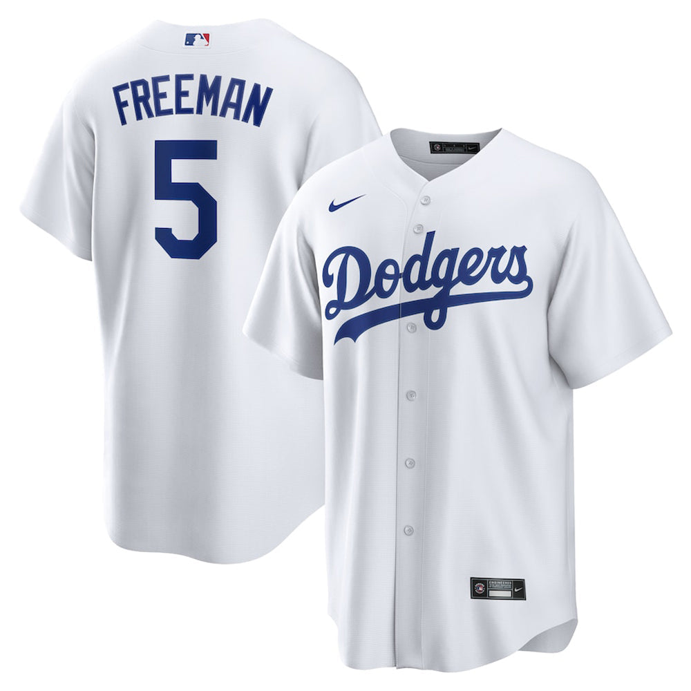 Men's Los Angeles Dodgers Freddie Freeman Cool Base Replica Home Jersey - White