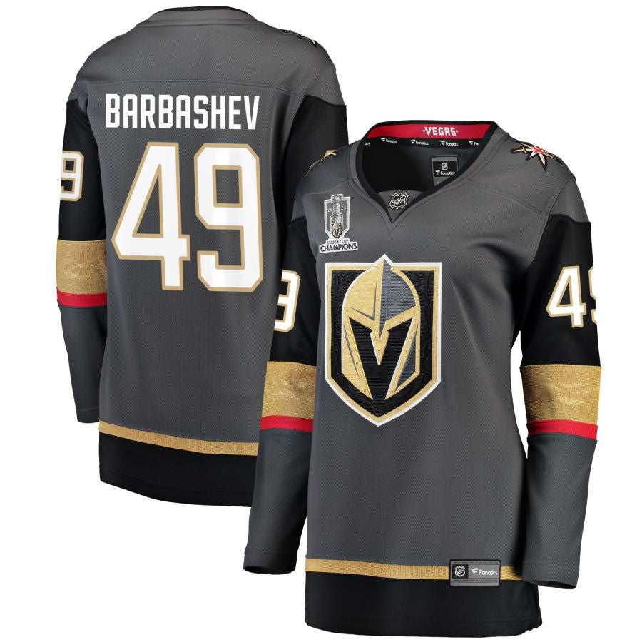 Ivan Barbashev  Vegas Golden Knights Fanatics Branded Women's 2023 Stanley Cup Champions Alternate Breakaway Jersey - Black