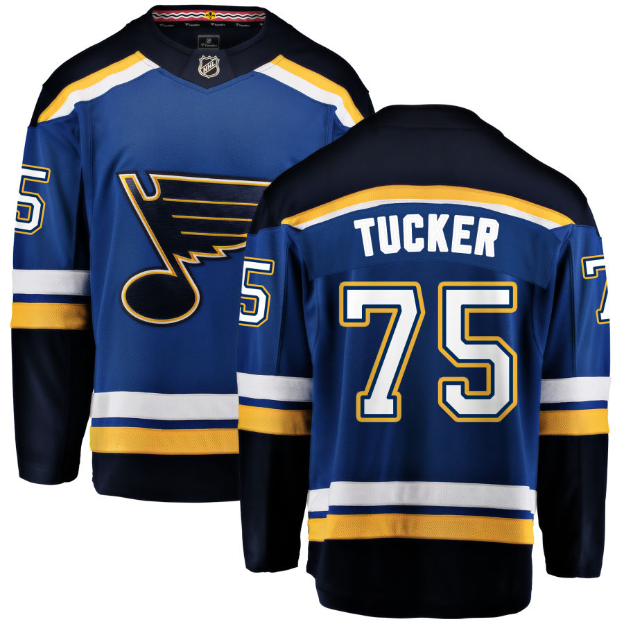 Tyler Tucker St. Louis Blues Fanatics Branded Home Breakaway Jersey - Blue