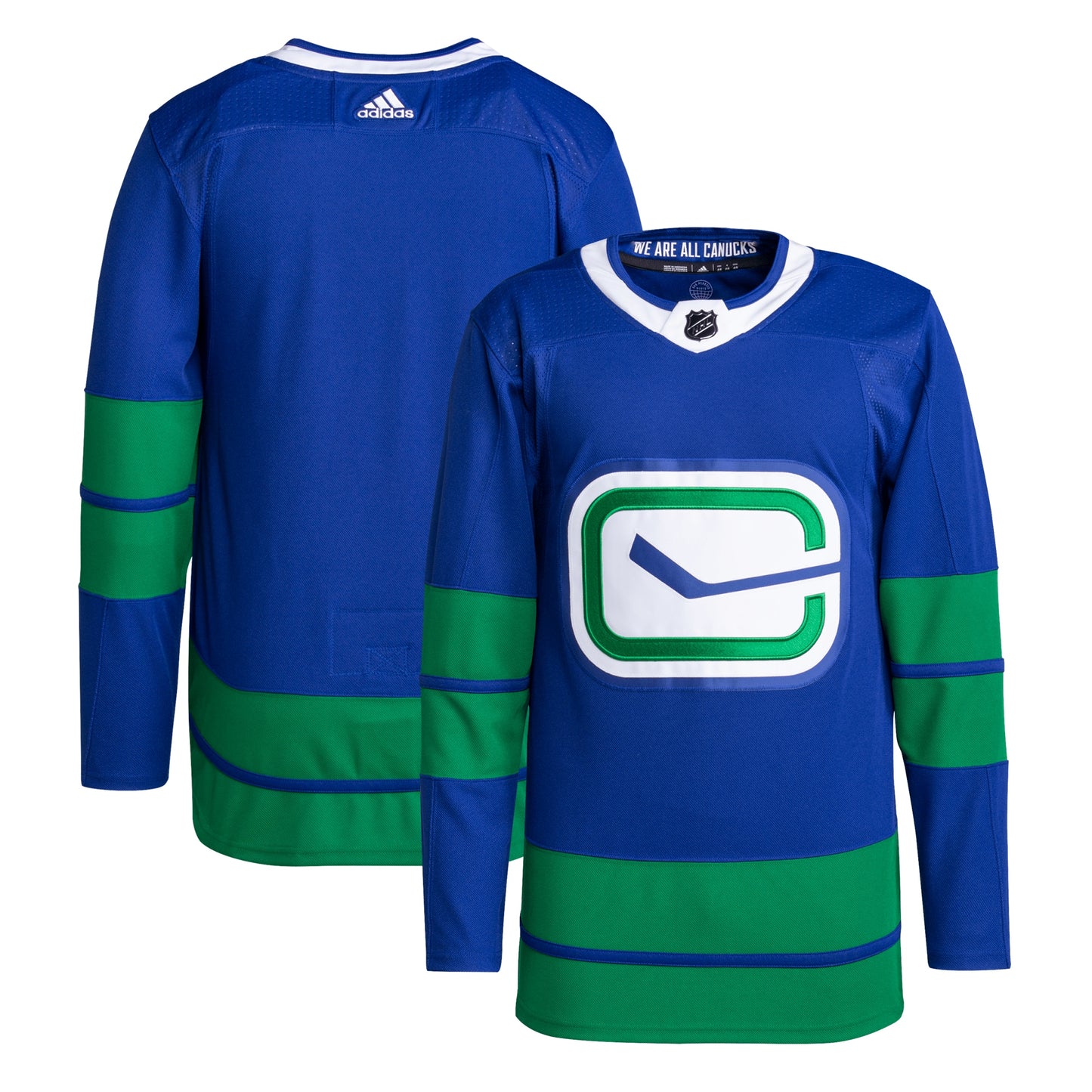 Vancouver Canucks adidas Alternate Primegreen Authentic Pro Blank Jersey - Blue